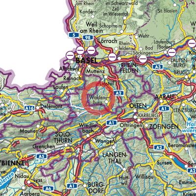 Landkarte Reigoldswil