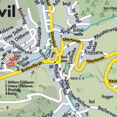 Stadtplan Reigoldswil