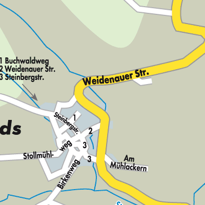 Stadtplan Reinhards
