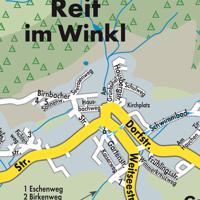 Reit im Winkl - Stadtpläne und Landkarten