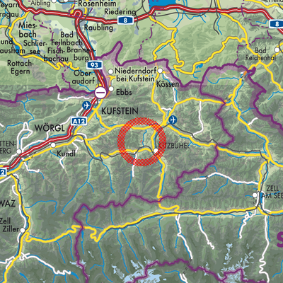 Landkarte Reith bei Kitzbühel