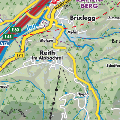 Übersichtsplan Reith im Alpbachtal