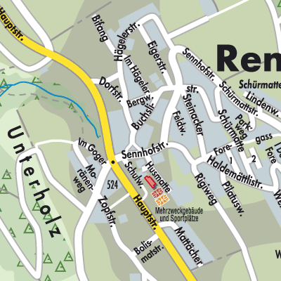 Stadtplan Remetschwil