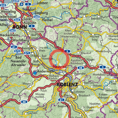 Landkarte Rengsdorf-Waldbreitbach