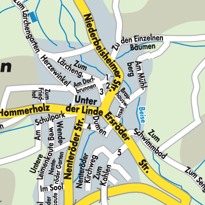 Stadtplan Rengshausen