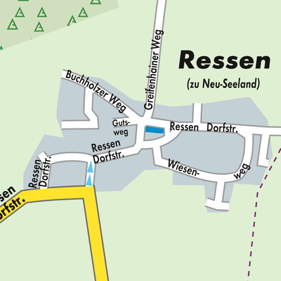 Stadtplan Ressen - Rašyn