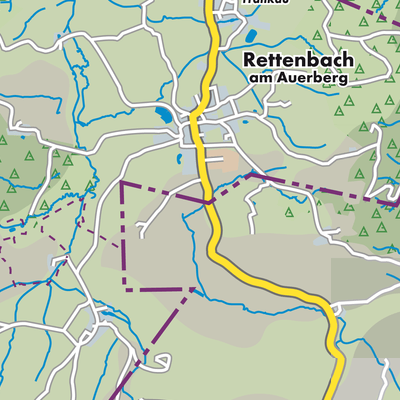 Übersichtsplan Rettenbach am Auerberg