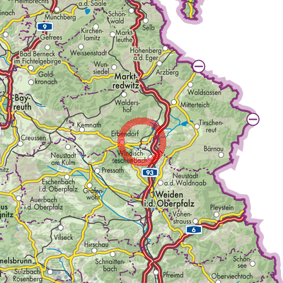 Landkarte Reuth b.Erbendorf