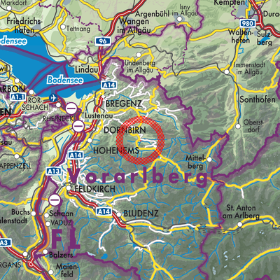 Landkarte Reuthe