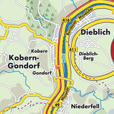 Übersichtsplan Rhein-Mosel