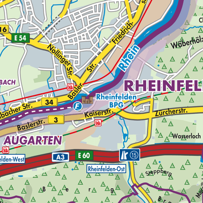 Übersichtsplan Rheinfelden