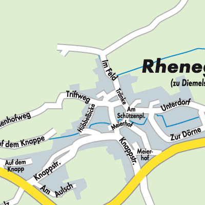 Stadtplan Rhenegge