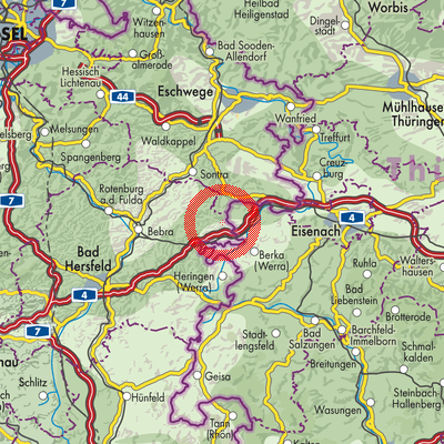 Landkarte Richelsdorf