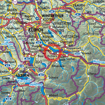Landkarte Richterswil