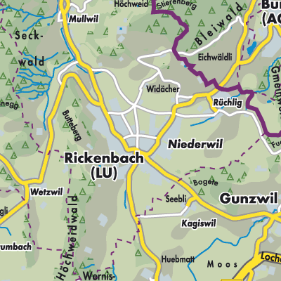 Übersichtsplan Rickenbach