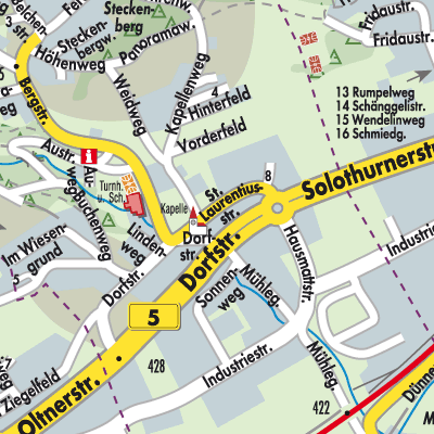 Stadtplan Rickenbach (SO)