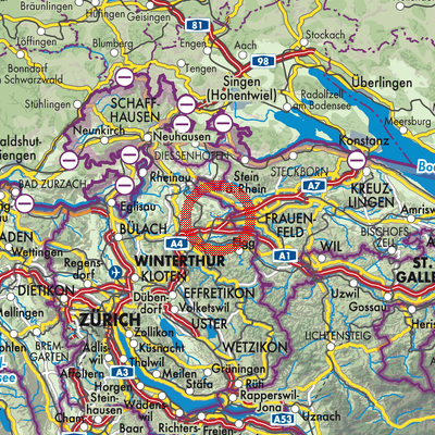 Landkarte Rickenbach (ZH)