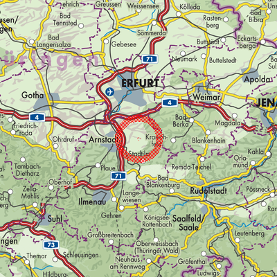 Landkarte Riechheimer Berg