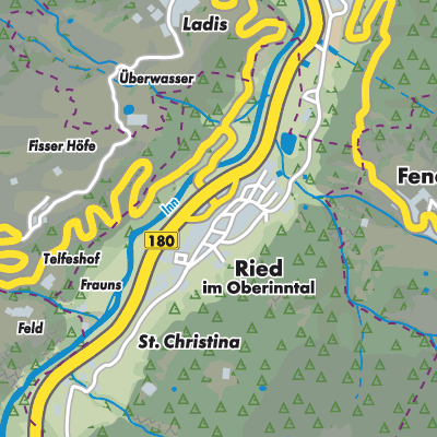 Übersichtsplan Ried im Oberinntal