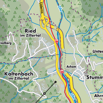 Übersichtsplan Ried im Zillertal