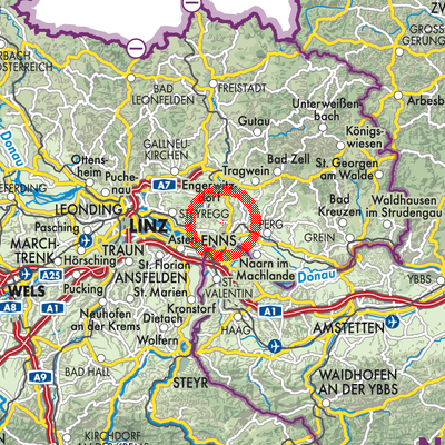 Landkarte Ried in der Riedmark