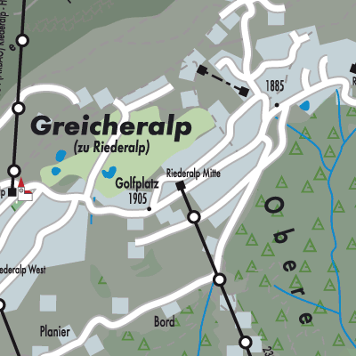 Stadtplan Riederalp