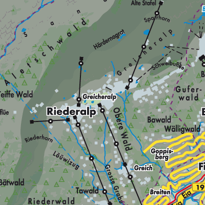 Übersichtsplan Riederalp