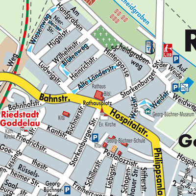 Stadtplan Riedstadt