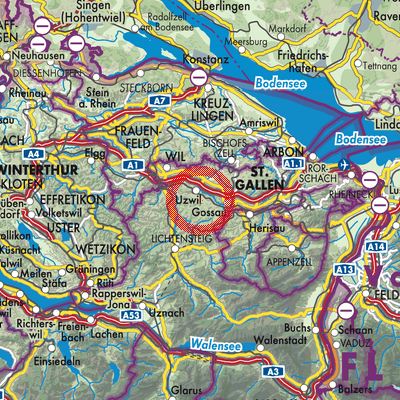 Landkarte Riggenschwil