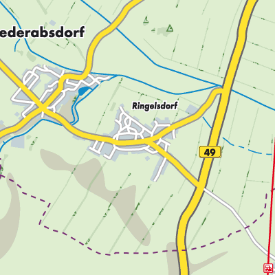 Übersichtsplan Ringelsdorf-Niederabsdorf