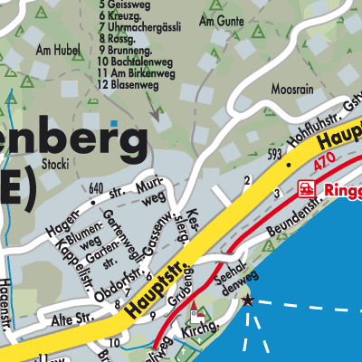 Stadtplan Ringgenberg (BE)