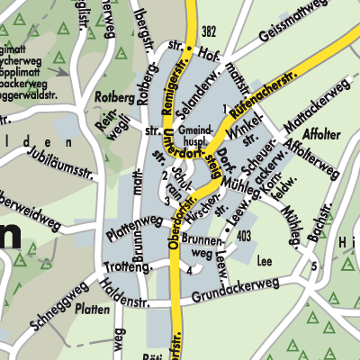 Stadtplan Riniken