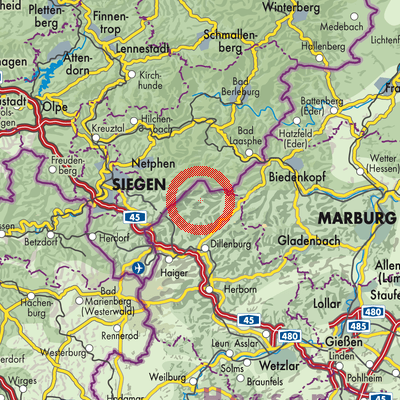 Landkarte Rittershausen