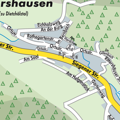 Stadtplan Rittershausen