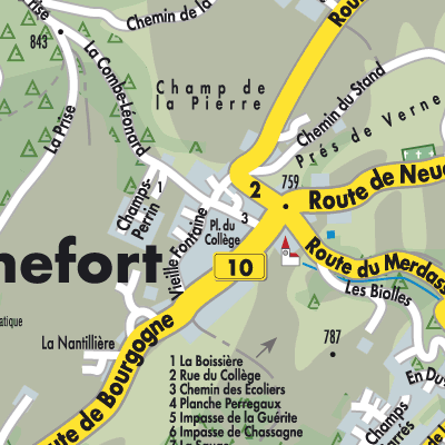 Stadtplan Rochefort