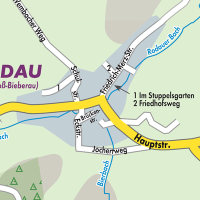 Stadtplan Rodau