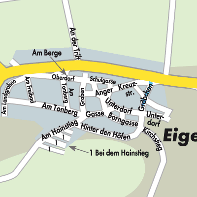Stadtplan Rodeberg OT Eigenrieden