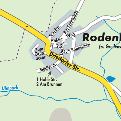 Stadtplan Rodenberg
