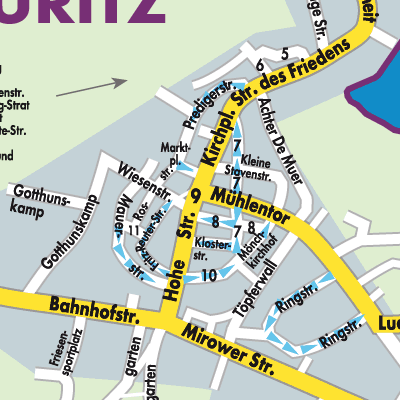 Stadtplan Röbel/Müritz