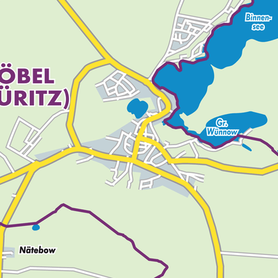 Übersichtsplan Röbel/Müritz