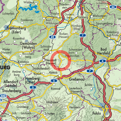 Landkarte Röllshausen