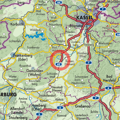 Landkarte Römersberg