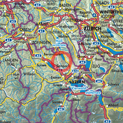 Landkarte Römerswil