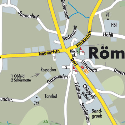 Stadtplan Römerswil