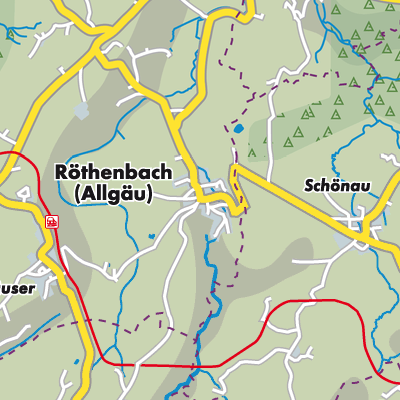 Übersichtsplan Röthenbach im Allgäu