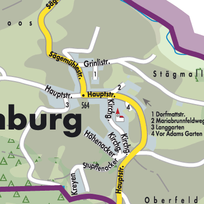 Stadtplan Roggenburg