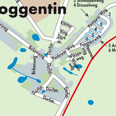 Stadtplan Roggentin
