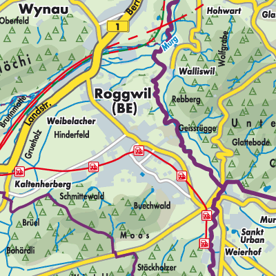 Übersichtsplan Roggwil (BE)