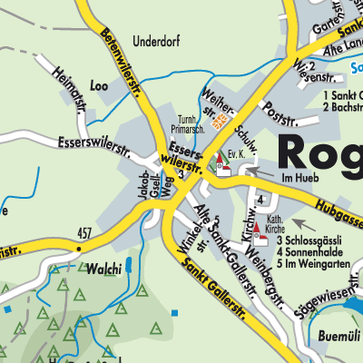 Stadtplan Roggwil (TG)