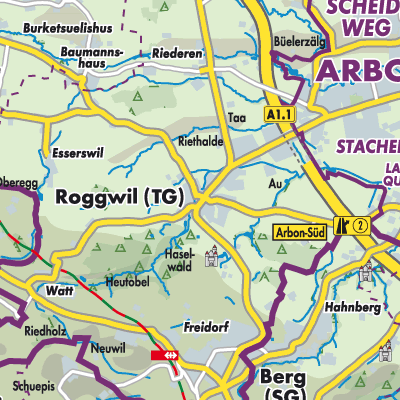 Übersichtsplan Roggwil (TG)